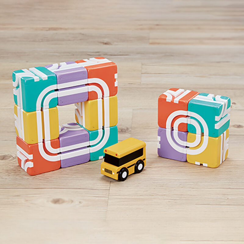 Happy School Bus: Stack and Stay Creative Blocks - imagine 3
